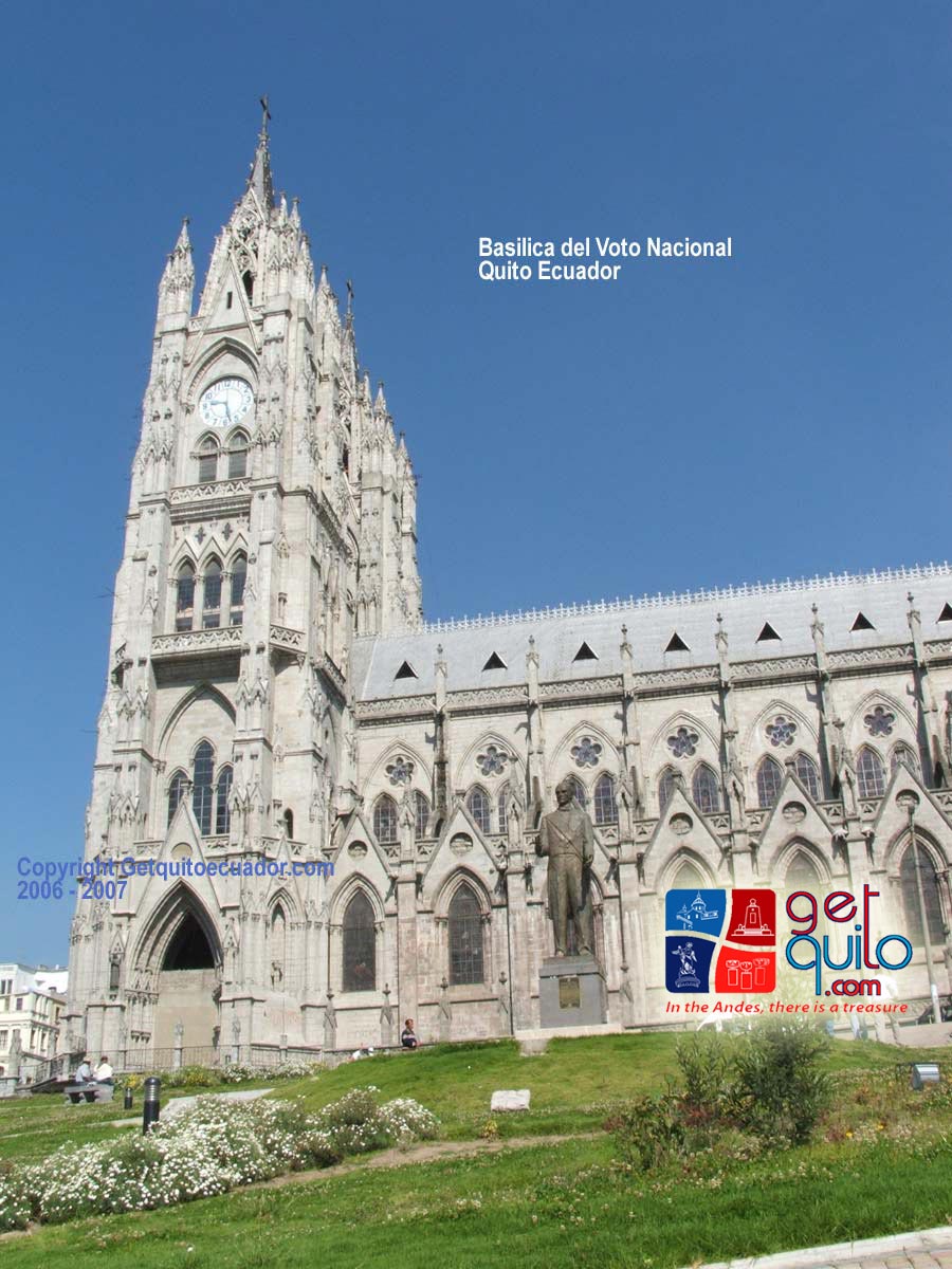 Basilica del Voto Nacional in Quito Ecuador